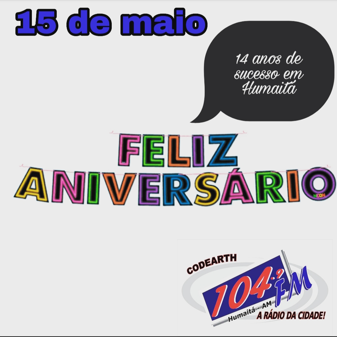 FELIZ ANIVERSÁRIO 104.9 FM